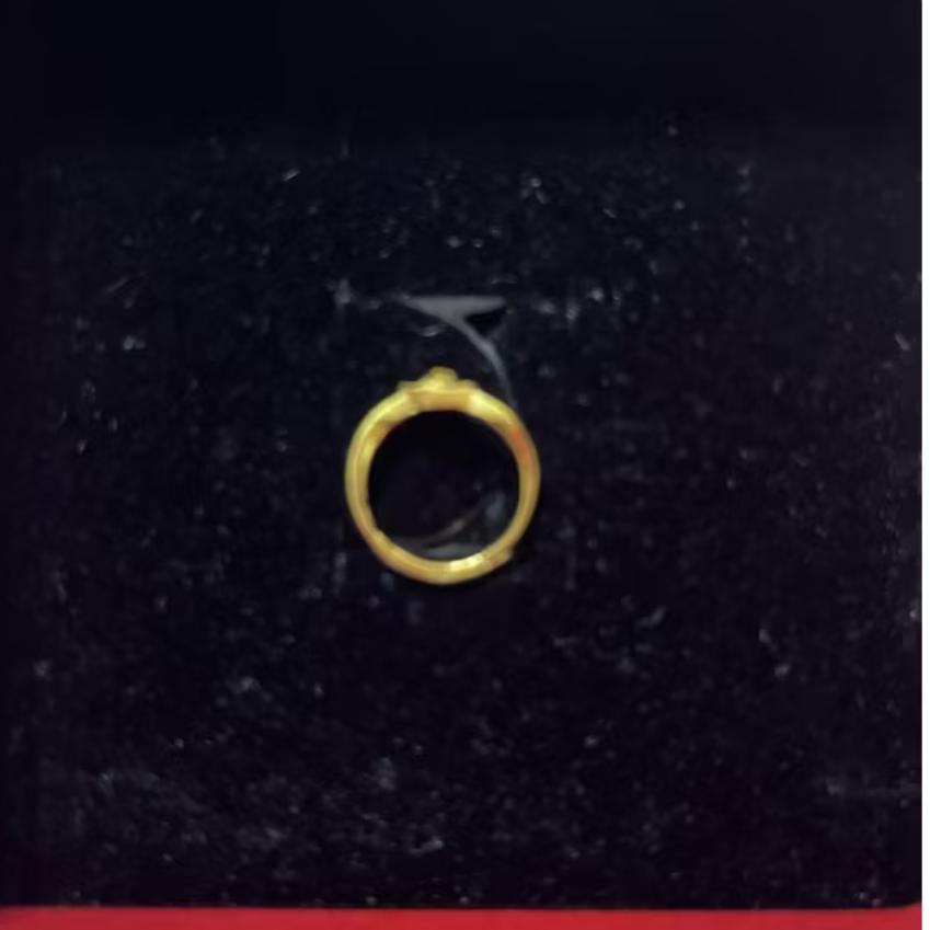 黃金戒指双心尾戒 0.46錢活動戒圍附保單（傑克商店）-細節圖2