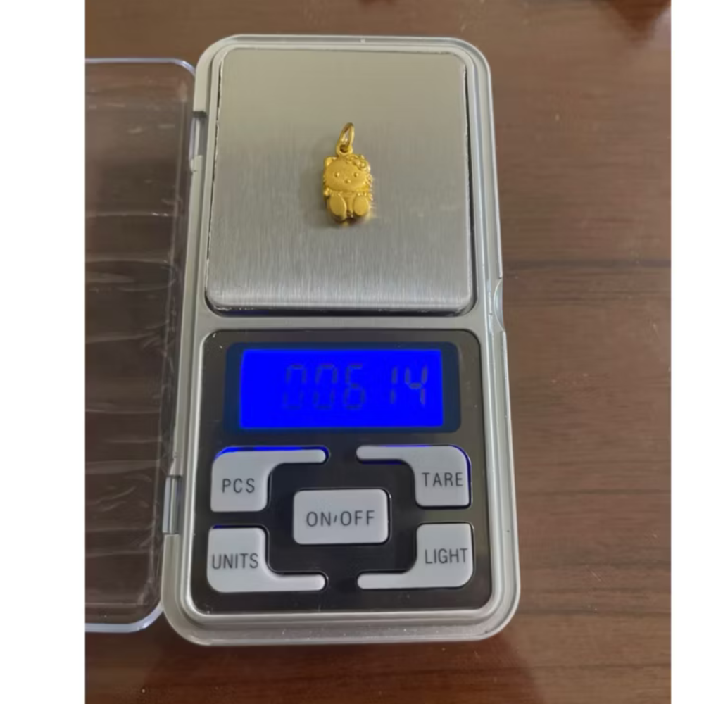 凱蒂貓墜子約0.614錢附贈鍍金項鍊（無保單介意勿下）-細節圖2