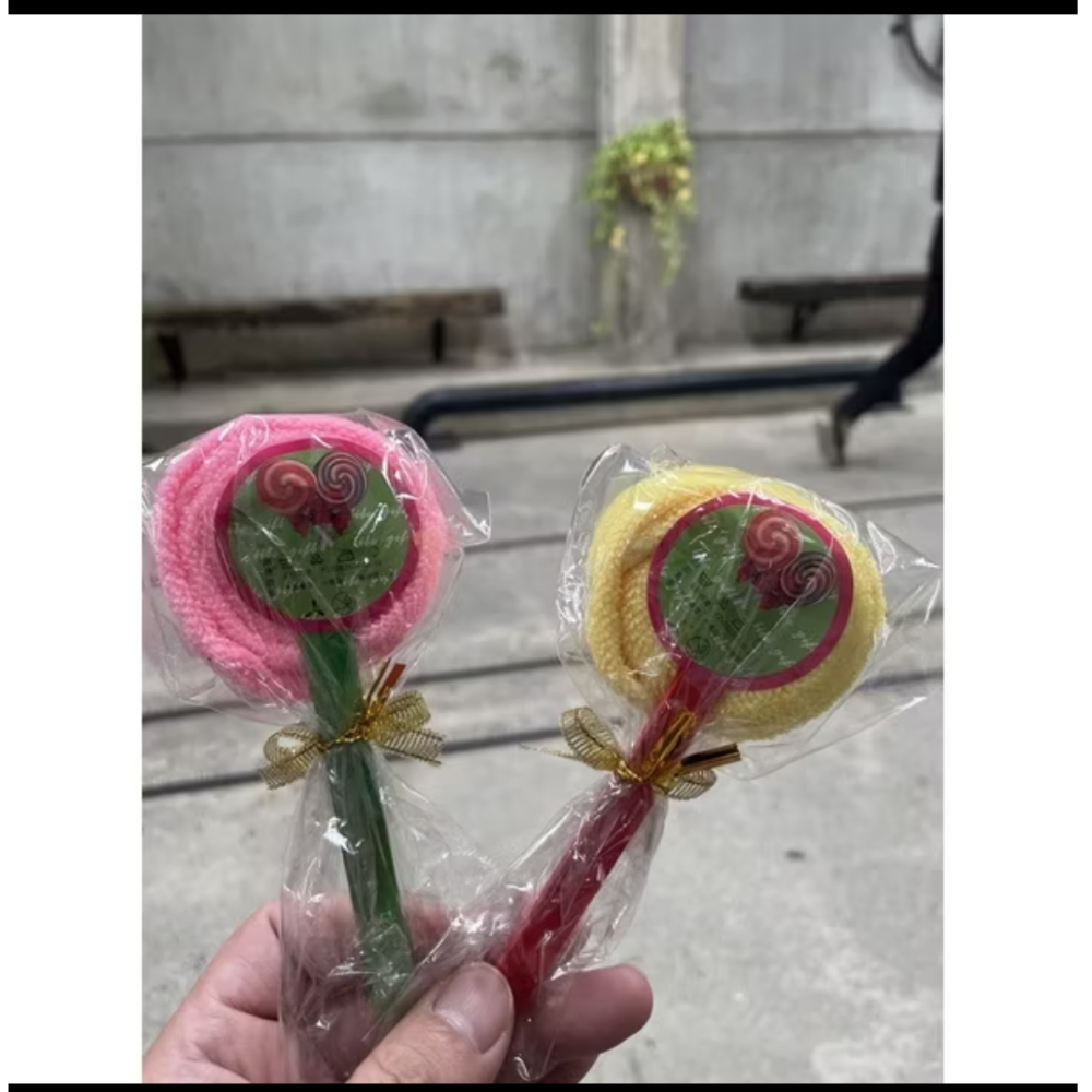 棒棒糖造型小毛巾（一組2入）傑克商店-細節圖2