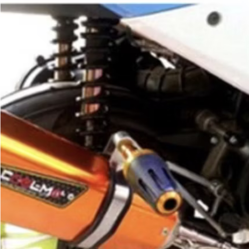 機車排氣管保護防摔棒（紅色）傑克商店-細節圖2