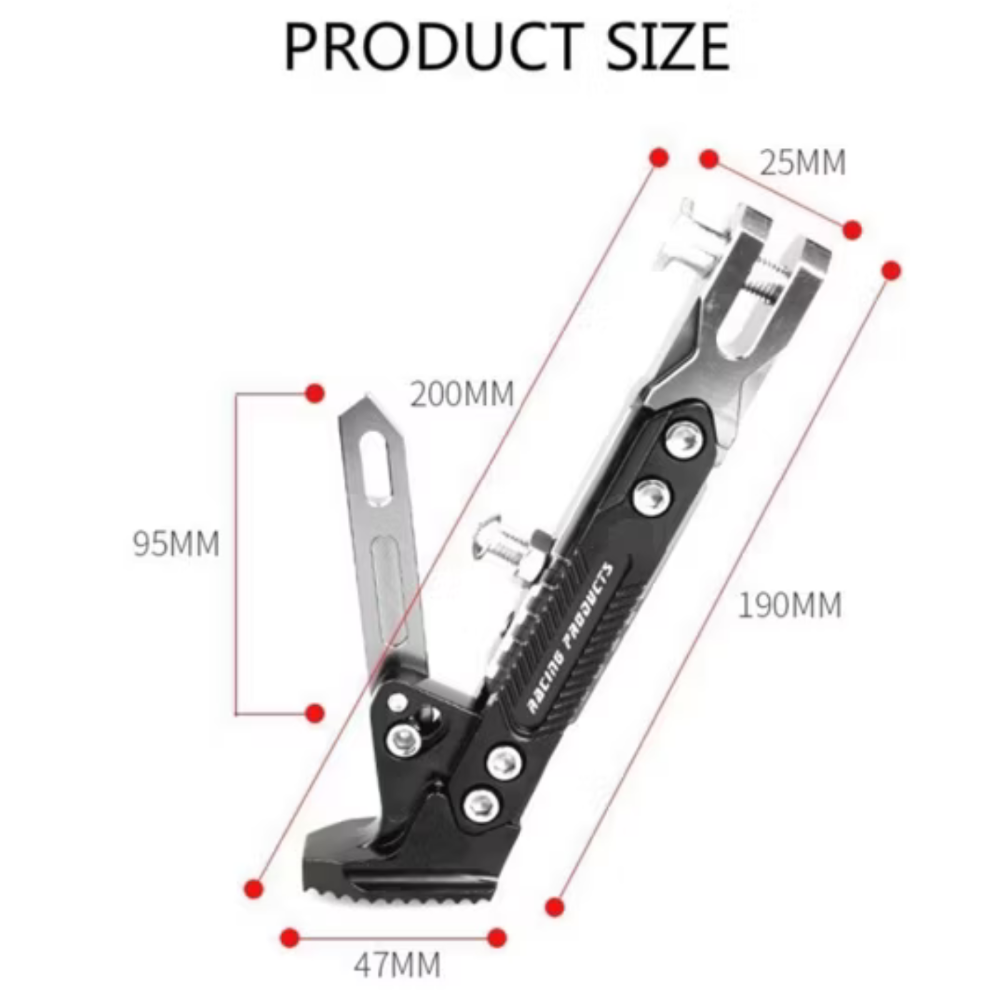 鋁合金可調式摩托車機車支架側腳架（現貨）傑克商店-細節圖2