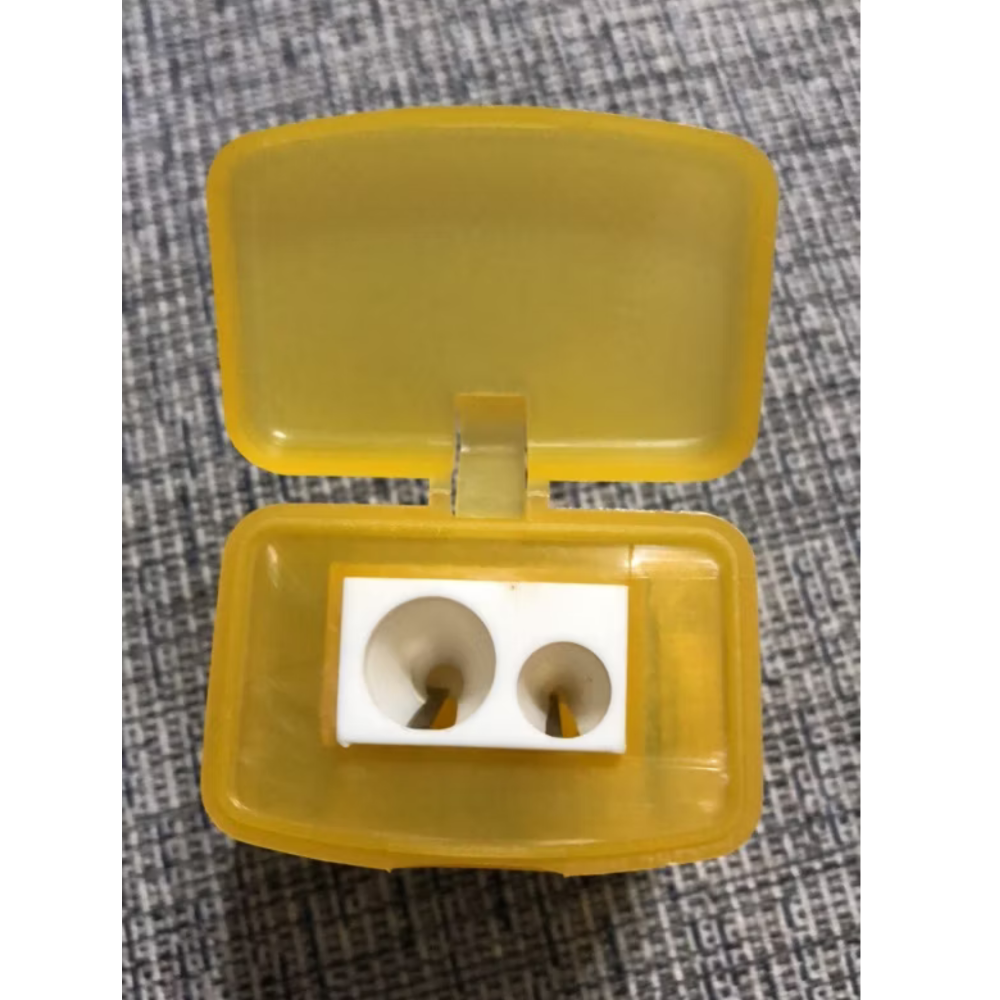 卡通雙槽削鉛筆盒奶油獅（現貨）傑克商店-細節圖2