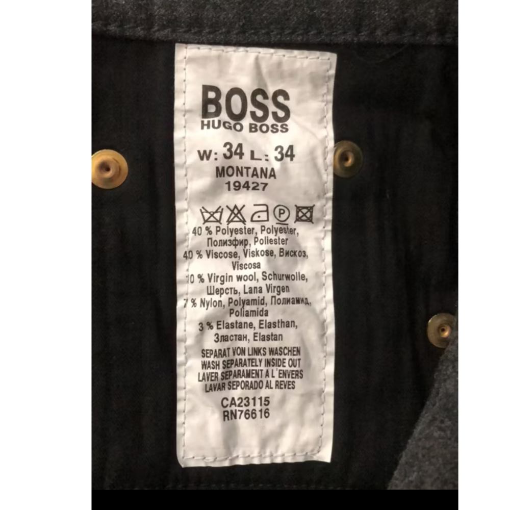 HUGO BOSS品牌休閒褲👖34腰圍（法國購入）-細節圖4