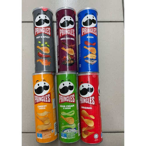 PRINGLES 品客 洋芋片 110g x 16罐 品客洋芋片 原味 披薩 香辣 洋蔥 BBQ 起司 洋芋片 品客