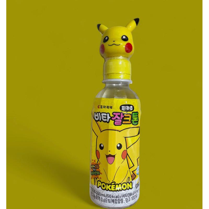 現貨 韓國Vita Zalcton 皮卡丘 百變怪 庫洛米 梅塔蒙 大耳狗 兒童飲料 造型飲料 維他命 慶生 幼兒園飲料-細節圖2