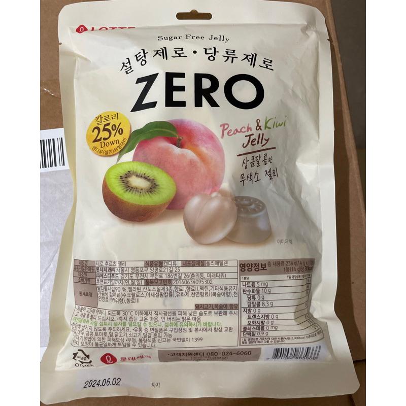 韓國🇰🇷LOTTE 樂天 zero水果軟糖 樂天零卡水果軟糖 zero軟糖 238g零卡軟糖 水蜜桃奇異果 零卡點心甜食-細節圖2