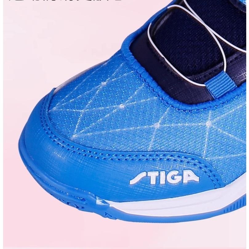 <樂勝Let＇s win> STIGA 兒童桌球鞋 訓練鞋 旋鈕設計免綁鞋帶 穿脫方便 材質輕盈 分散衝擊力-細節圖2