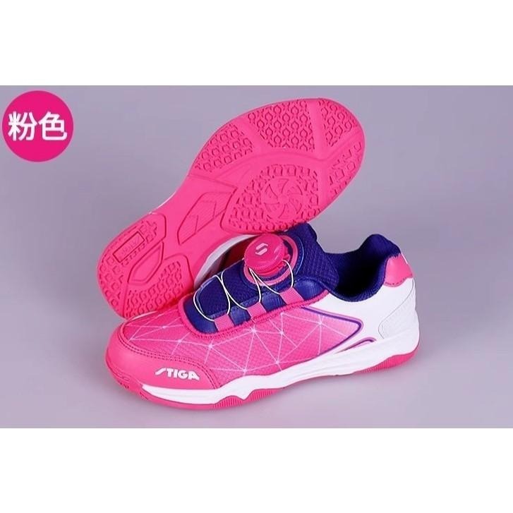 <樂勝Let＇s win> STIGA 兒童桌球鞋 訓練鞋 旋鈕設計免綁鞋帶 穿脫方便 材質輕盈 分散衝擊力-細節圖5