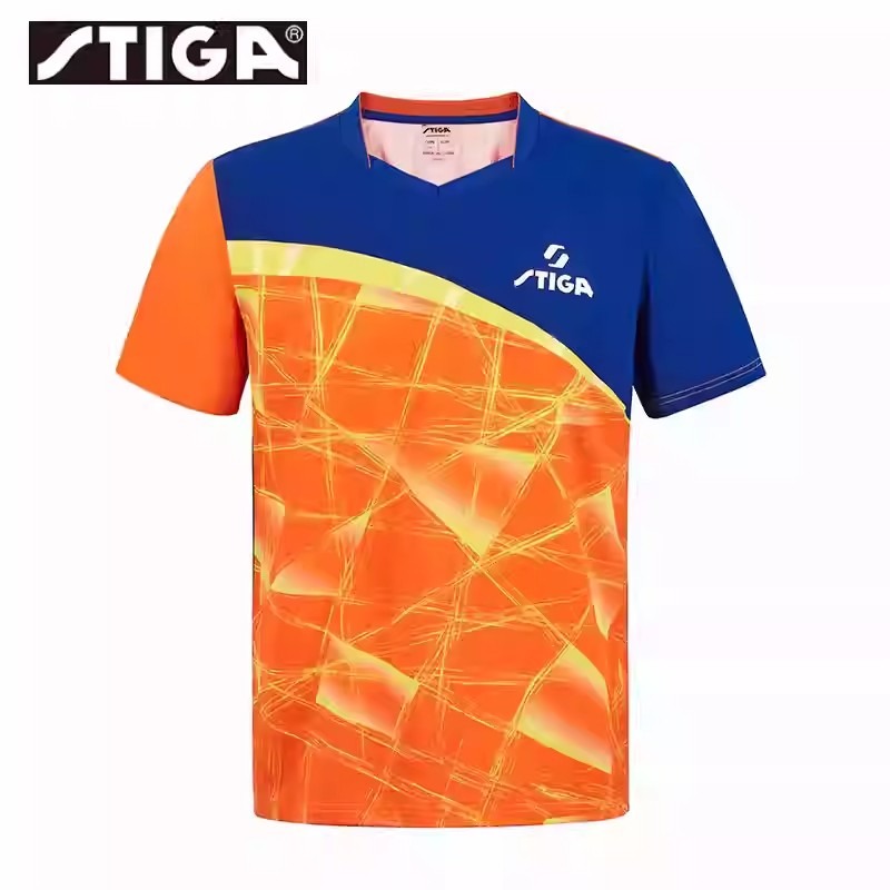 <樂勝Let＇s win>STIGA桌球衣 乒乓球衣 新款比賽服 吸濕排汗 粉/藍/橘/綠 歡迎團體訂製-細節圖2