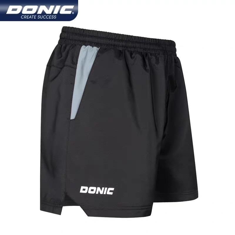 現貨供應<樂勝Let＇s win> DONIC 全絲四面彈布 桌球褲 乒乓球褲 透氣運動褲 比賽短褲 色澤牢靠 吸濕快乾-規格圖8