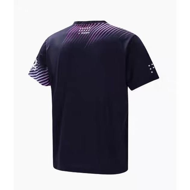 <樂勝Let＇s win> XIOM 2025年款 桌球衣 乒乓球衣 吸濕排汗 黑橙/黑藍-細節圖2