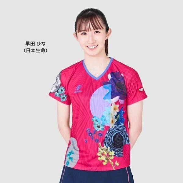 <樂勝Let＇s win>日本進口 NITTAKU 蝴蝶桌球衣 乒乓球衣 女性 紅/黑/藍 JTTA認證 比賽服-細節圖7