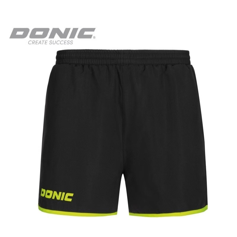 免運樂勝Let＇s win> DONIC 撞色包邊 桌球褲 乒乓球褲 透氣運動褲 比賽短褲 色澤牢靠 吸濕快乾-規格圖8