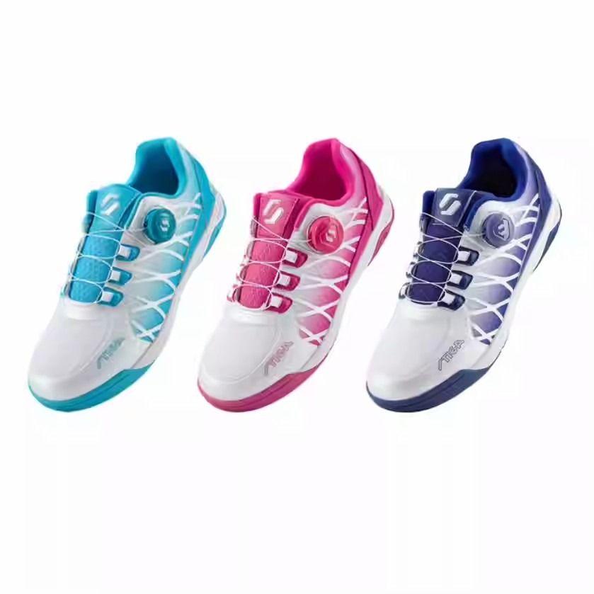 <樂勝Let＇s win>STIGA 桌球鞋 乒乓球鞋 免綁鞋帶旋鈕款 室內透氣專業比賽運動鞋-細節圖4