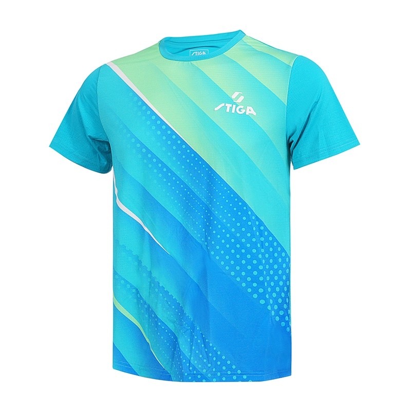 <樂勝Let＇s win>STIGA 桌球衣 乒乓球衣 吸濕排汗 速乾訓練比賽服 2025年新款 橘/淺藍 歡迎團體訂製-細節圖3