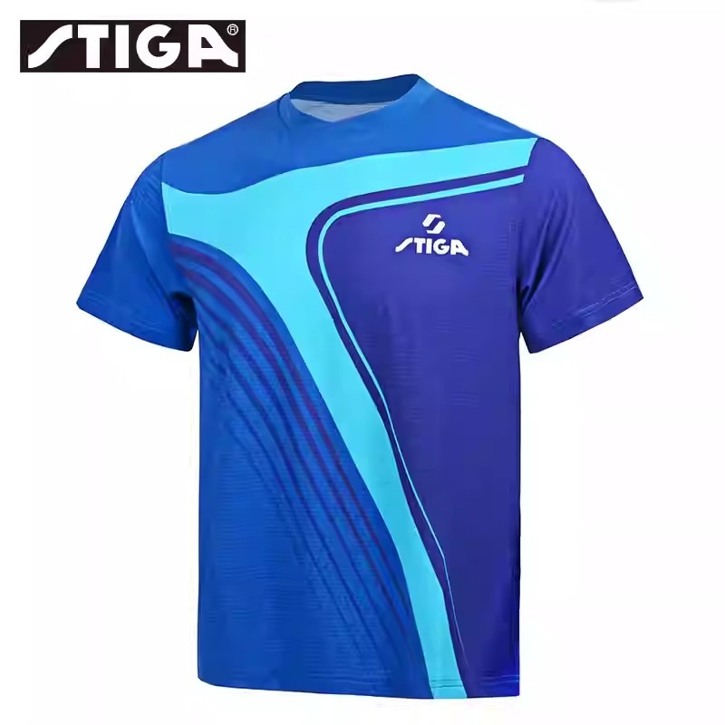 <樂勝Let＇s win>STIGA桌球衣 乒乓球衣 新款比賽服 吸濕排汗 粉/藍/橘/綠 歡迎團體訂製-細節圖2