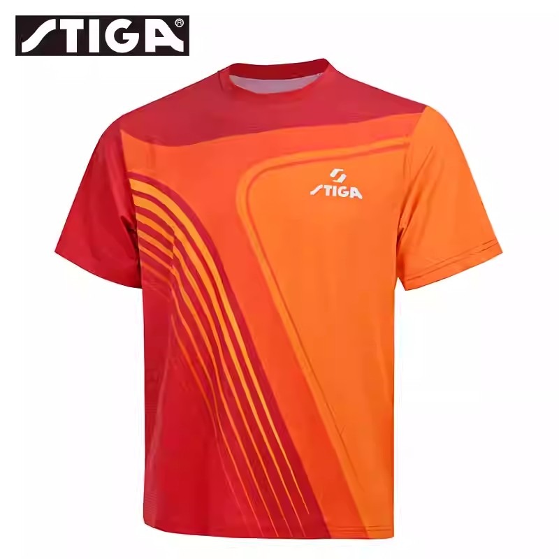 <樂勝Let＇s win>STIGA桌球衣 乒乓球衣 新款比賽服 吸濕排汗 粉/藍/橘/綠 歡迎團體訂製-細節圖3