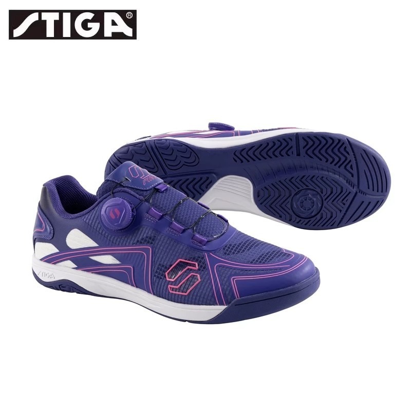 <樂勝Let＇s win> STIGA 桌球鞋 兒童/成人訓練鞋 性價比之王 旋鈕設計免綁鞋帶 穿脫方便 材質輕盈-規格圖6