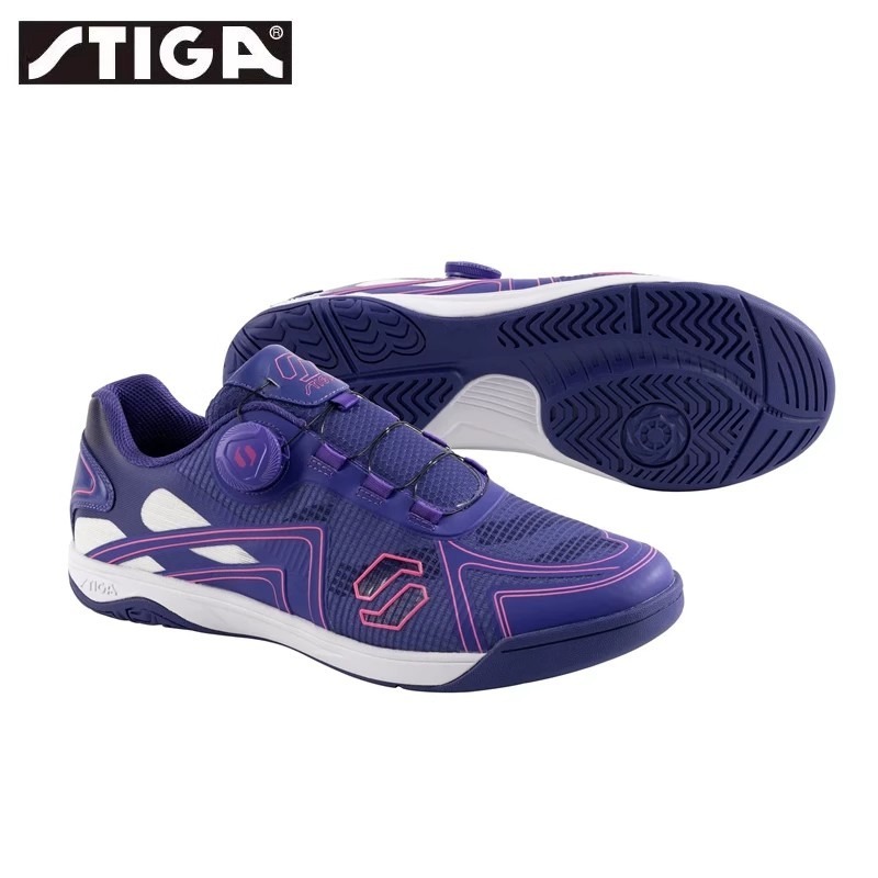 <樂勝Let＇s win> STIGA 桌球鞋 兒童/成人訓練鞋 性價比之王 旋鈕設計免綁鞋帶 穿脫方便 材質輕盈-規格圖6