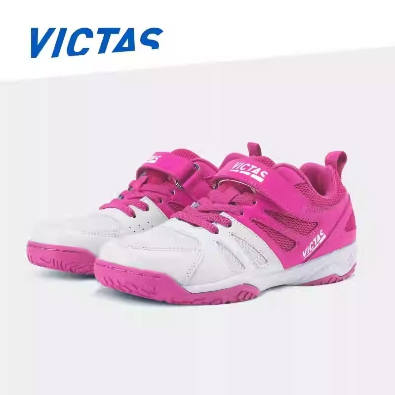 <樂勝Let＇s win> VICTAS 兒童 桌球鞋 乒乓球鞋 比賽鞋  透氣防滑 紅藍-細節圖2