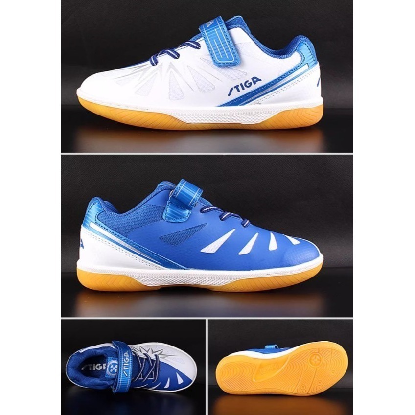 <樂勝Let＇s win> STIGA 兒童桌球鞋 訓練鞋 魔術貼免綁鞋帶 穿脫方便 分散衝擊力，送球鞋袋-細節圖7