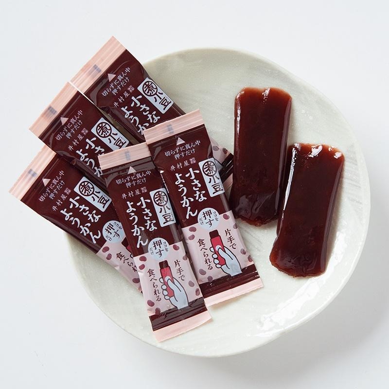 💗💗小姐姐日本零食💗💗 日本超市同款 #10266 井村屋羊羹-紅豆口味 不沾手羊羹7入-細節圖2