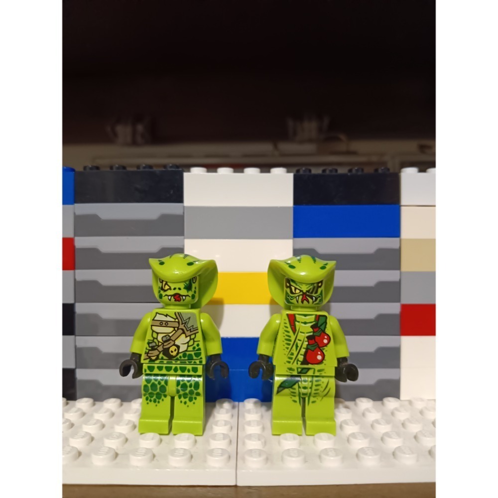 樂高 Lego 忍者 人偶 蛇兵兩隻 伽碼當 阿剛-規格圖3