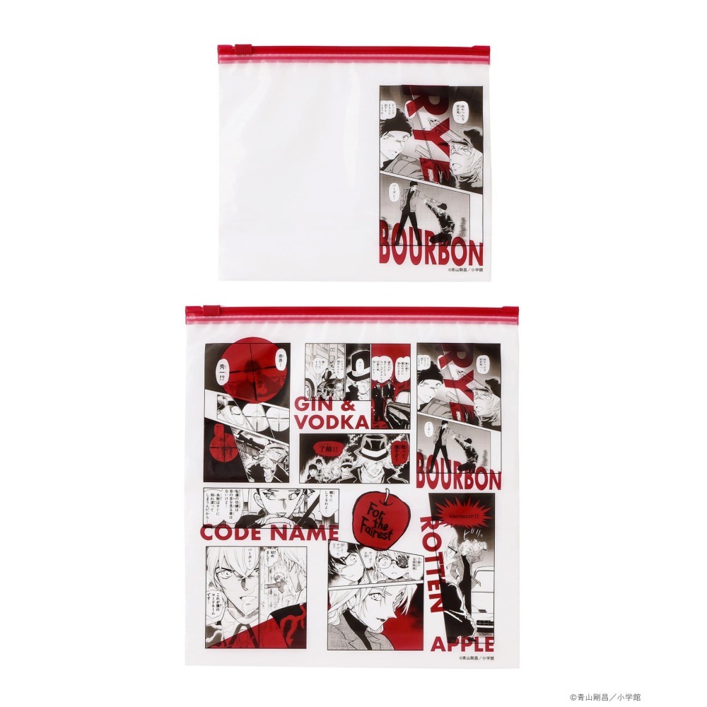 現貨 名偵探柯南 日本限定 柯南30周年 3COINS 聯名 夾鏈袋  赤井秀一 安室透-細節圖2