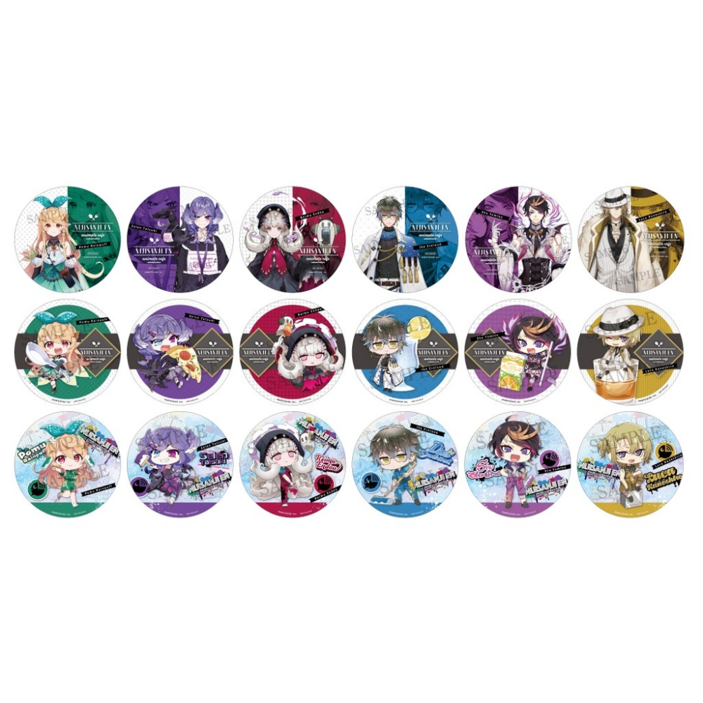 彩虹社EN 日本安利美特 animate cafe  杯墊 Pomu Selen Reimu Ike Shu Luca-細節圖2