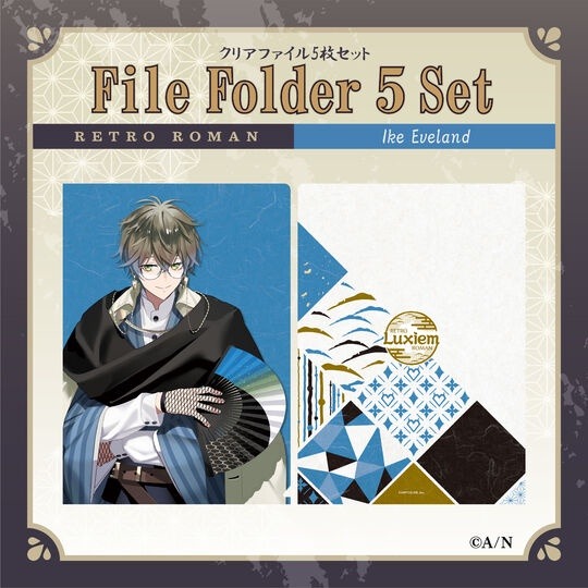 彩虹社 Luxiem RETRO ROMAN 資料夾套組 Vox Mysta Luca Ike Shu-細節圖5