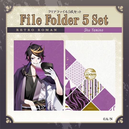 彩虹社 Luxiem RETRO ROMAN 資料夾套組 Vox Mysta Luca Ike Shu-細節圖6