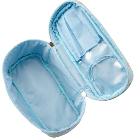 夏目友人帳 貓咪老師 包包 化妝包 收納包 袋子 藍色款-細節圖3