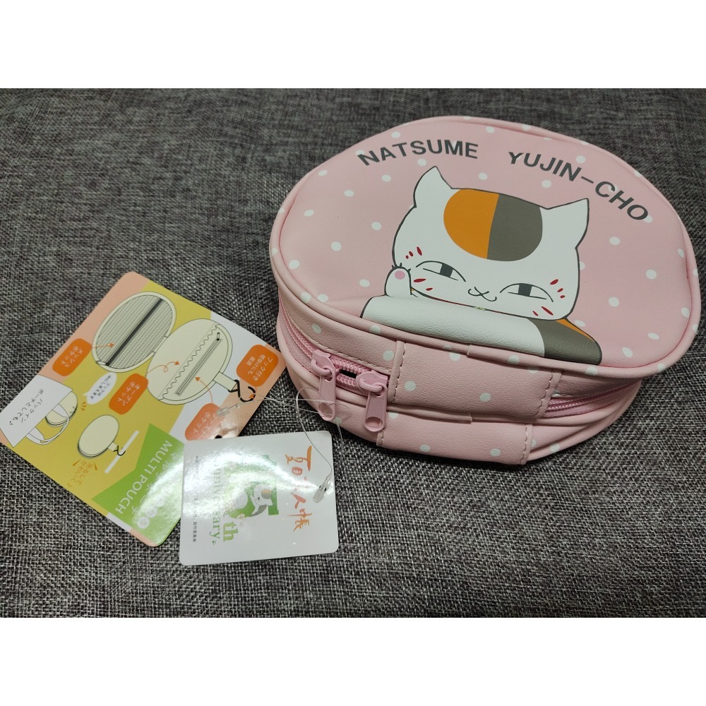 夏目友人帳 貓咪老師 包包 化妝包 收納包 袋子-細節圖3
