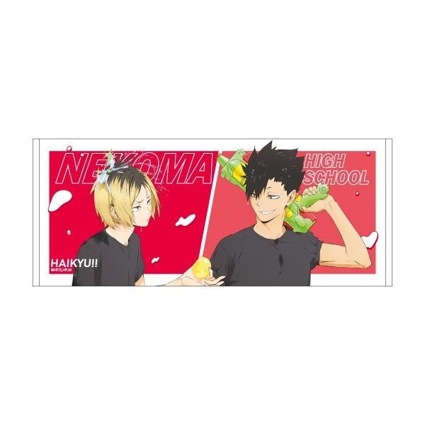 排球少年 ハイキュー!!  玩水 戲水 毛巾 音駒 黑尾鐵朗 孤爪研磨-細節圖2