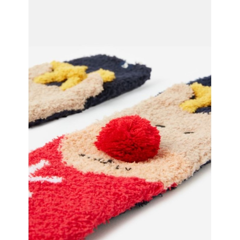英國品牌 JOULES 凱特王妃愛用品牌 麋鹿聖誕襪(全新)-細節圖2