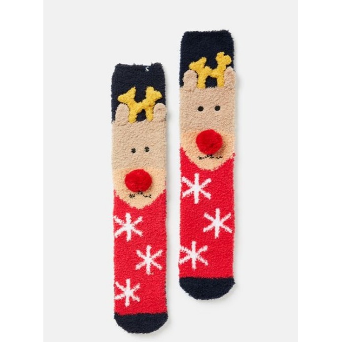 英國品牌 JOULES 凱特王妃愛用品牌 麋鹿聖誕襪(全新)-細節圖3