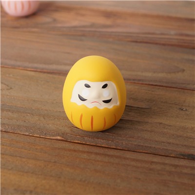 日系雜貨 日本 祈願 許願 祈福 達摩 不倒翁 公仔 擺設 擺飾（白、綠、黃、紅、粉、紫）6色選 Z0001 抬頭紋-規格圖7