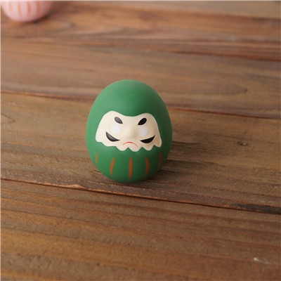 日系雜貨 日本 祈願 許願 祈福 達摩 不倒翁 公仔 擺設 擺飾（白、綠、黃、紅、粉、紫）6色選 Z0001 抬頭紋-規格圖7