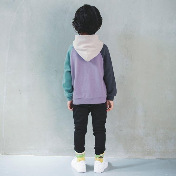 日本設計 童裝 男童 大童 撞色 帽T 連帽 長袖T恤 親子裝 男女適用（紫色、燕麥色/110~170cm）T0056-細節圖3