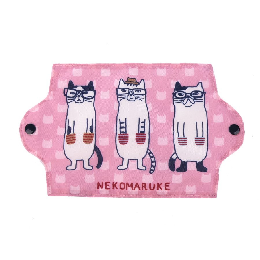 【現貨＋預購】日單 kusuguru 動物模式 貓咪 口罩 收納 收納套 收納袋（6款12色可選）ot0004 抬頭紋少-規格圖9
