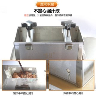 【1-10kg模具】壓肉器 壓肉模具 壓肉機 壓肉板 豆腐模具 壓模器 壓肉糕 壓火鍋肉卷方胚 雙螺桿加壓 不鏽鋼材質-細節圖6