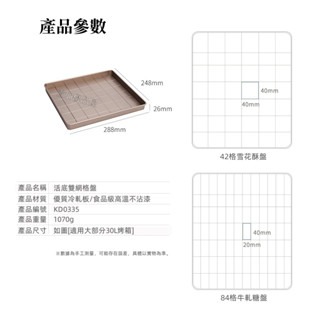 【6件組】牛軋糖模具 雪Q餅模具 雪花酥製作盤 糕點模具 活動底盤 不沾模具 定型盤 烘焙模具 自帶切割線-細節圖9