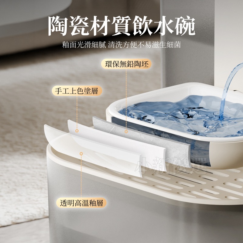 自動換水無耗材貓咪飲水器 傾倒式寵物飲水機 自動餵水器 貓咪飲水機 寵物喝水 三檔定時定量-細節圖4