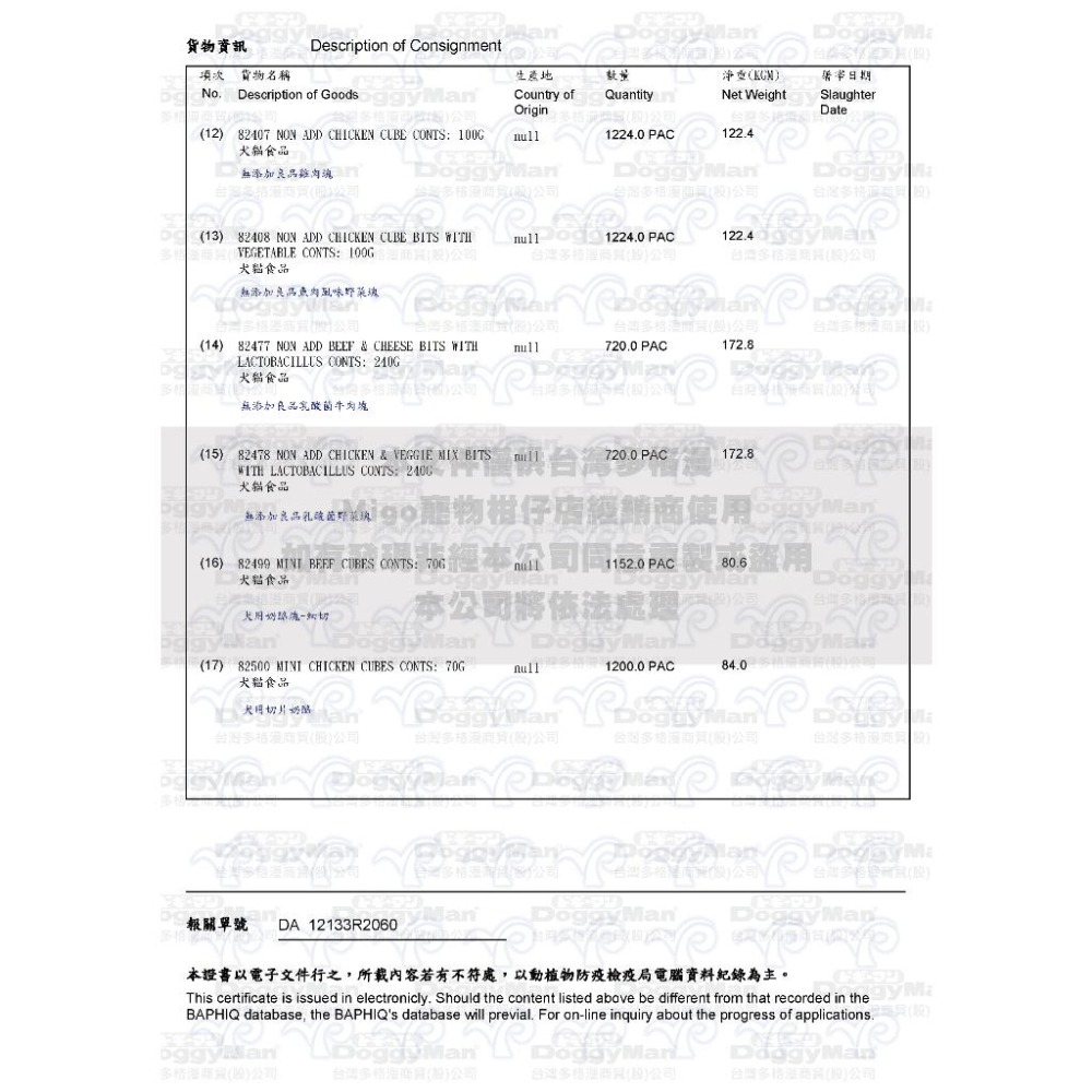 【MIGO寵物柑仔店】DOGGYMAN 多格漫 無添加良品 雞肉塊 牛肉塊 乳酸菌野菜塊 魚肉風味野菜塊 全犬零食-細節圖5