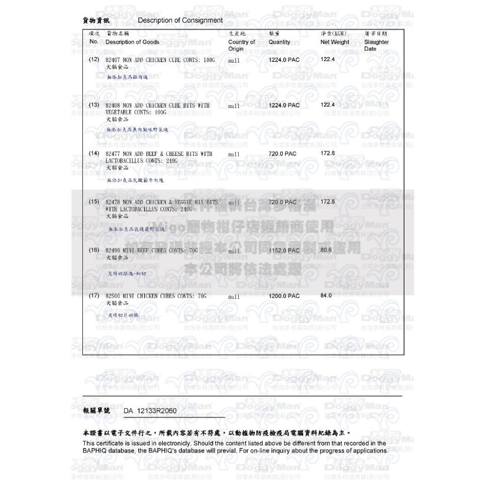 【MIGO寵物柑仔店】DOGGYMAN 多格漫 無添加良品 雞肉塊 牛肉塊 乳酸菌野菜塊 魚肉風味野菜塊 全犬零食-細節圖5