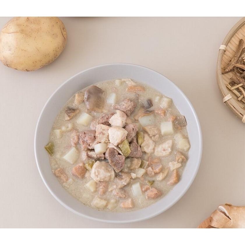 【MIGO寵物柑仔店】伴拌日嚐 寵膳鮮味主食包 狗餐包 狗主食 狗濕食 狗餐包 150g 田園燉豚腿嫩雞 山藥蓮子雞腿煲-細節圖2