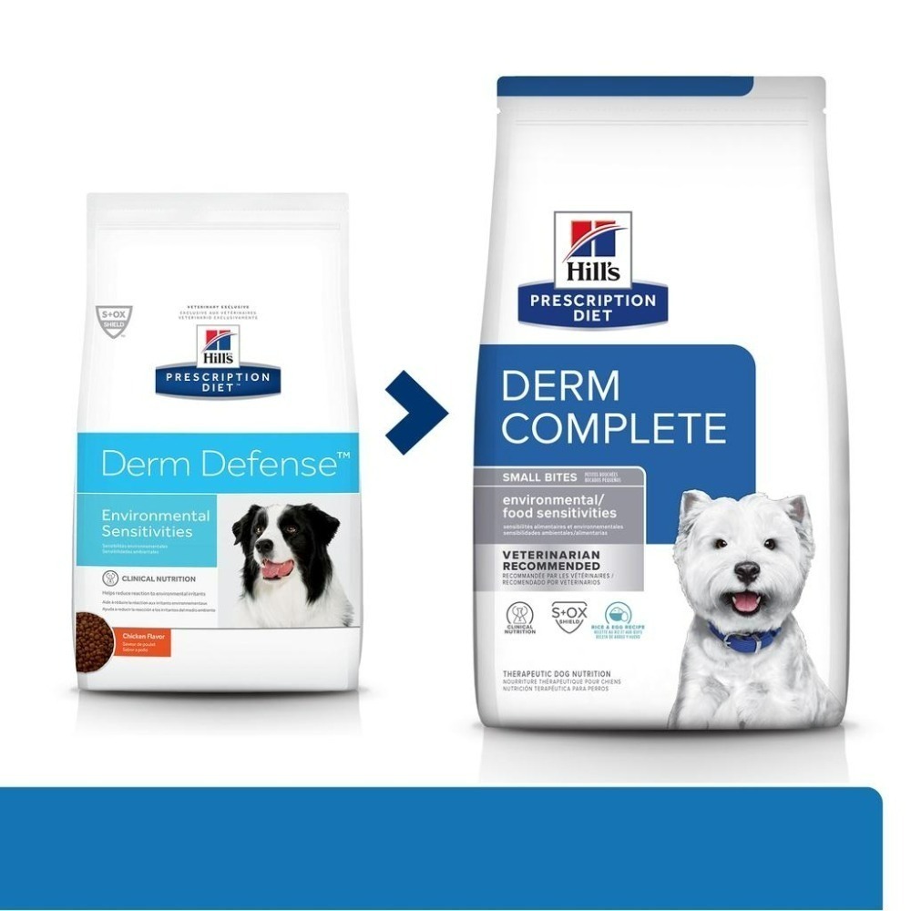 Hills 希爾思 犬 皮膚全能照護配方 6.5LB Derm Complete 環境敏感 食物敏感 皮膚防護 Z/D-細節圖2