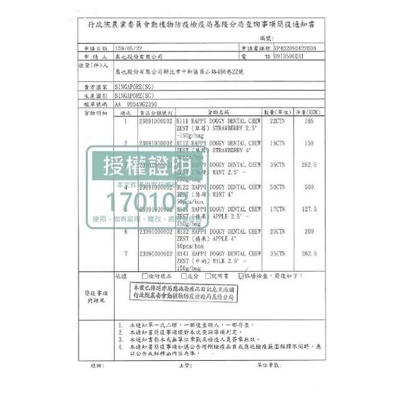 【MIGO寵物柑仔店】纖嚼 Happi Doggy 無穀健齒棒 水果系列 潔牙骨 益生菌 益生元 薄荷 草莓 牛奶 酪梨-細節圖3