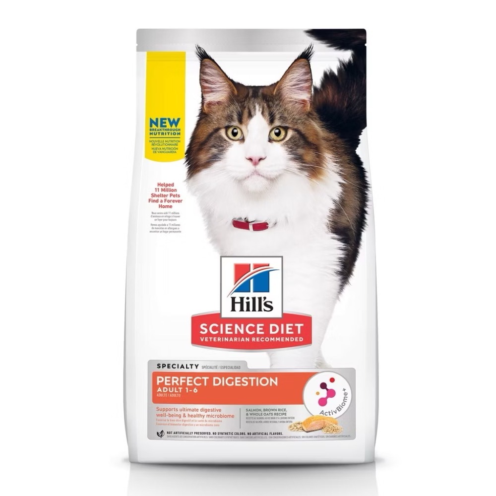 【MIGO寵物柑仔店】希爾思 Hills 完美消化配方 成貓 3.5lb 成貓七歲以上 老貓 熟齡貓 雞肉 鮭魚 糙米-規格圖9