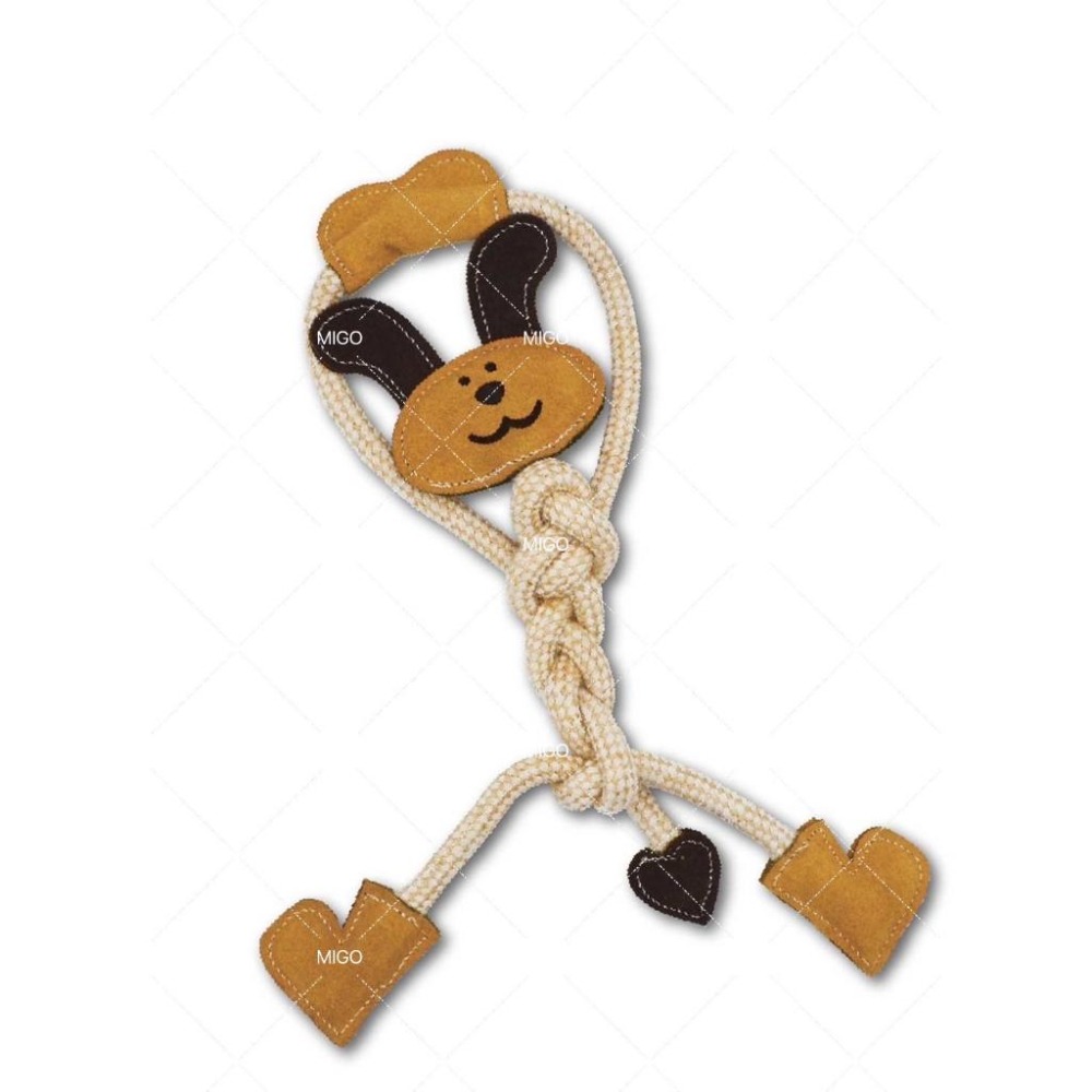 【MIGO寵物柑仔店】Doggy Man 多格漫 犬用 牛革玩具 互動潔齒玩具 狗狗玩具-細節圖2